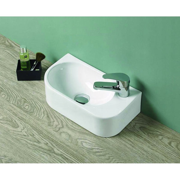 VIERA COUNTERTOP BASIN 400x210mm WHITE