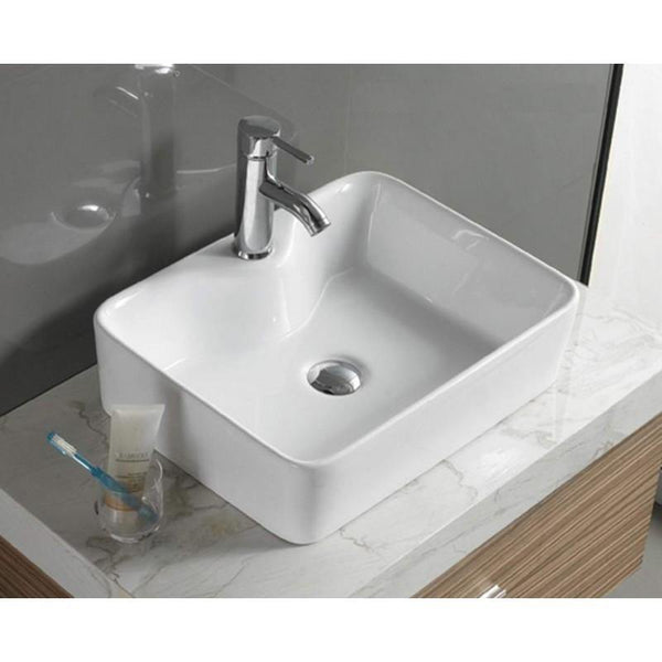 EVA COUNTERTOP BASIN 490x370mm WHITE - OkBaths