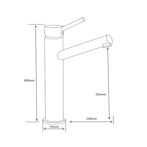 ERI BASIN TAP CHROME TALL + 1 MORE COLOUR - OkBaths