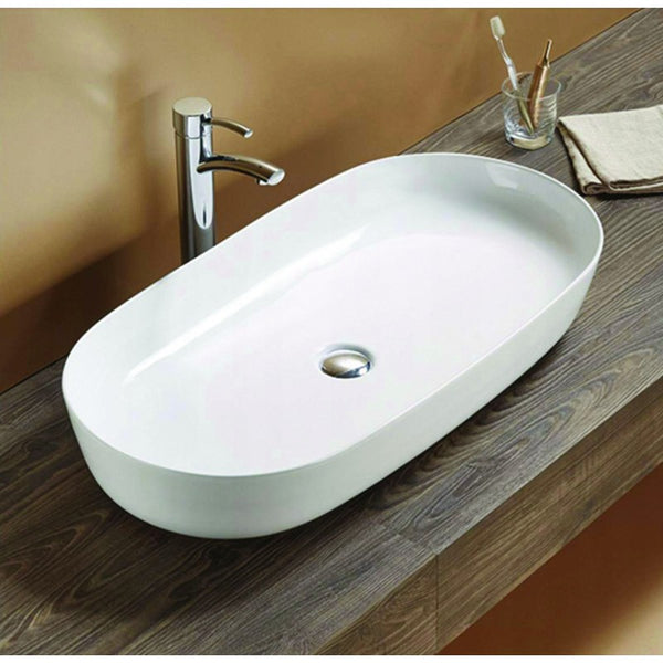 SUZANA COUNTERTOP BASIN 815x415mm WHITE