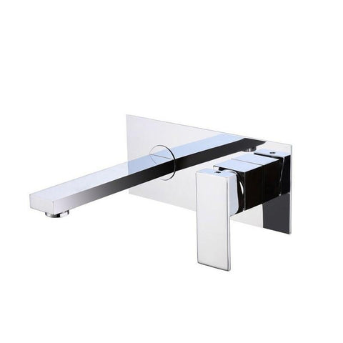 CUBE WALL MOUNTED BASIN TAP CHROME - OkBaths