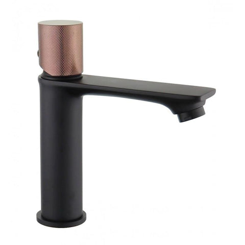 ROYO ONE BASIN TAP BLACK-ROSE GOLD STANDARD +5 MORE COLOURS - OkBaths