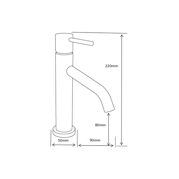 RUMBA BASIN TAP WHITE - OkBaths