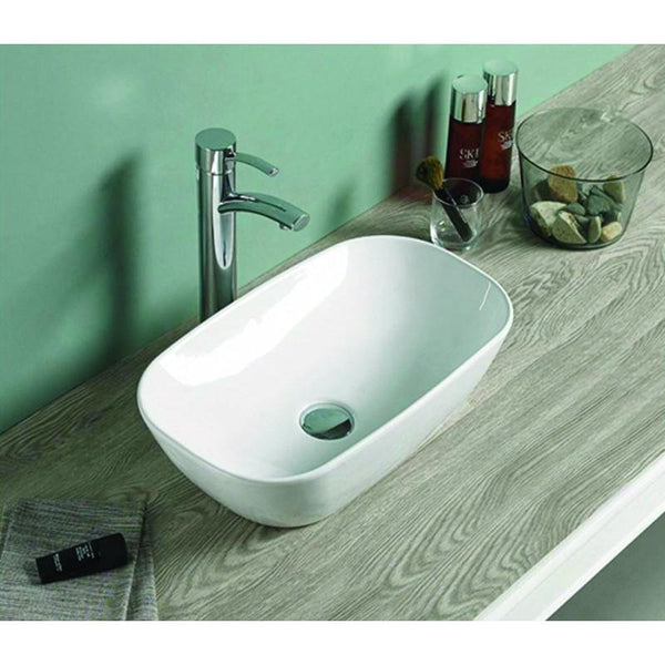 KLARA COUNTERTOP BASIN 460x230mm WHITE - OkBaths