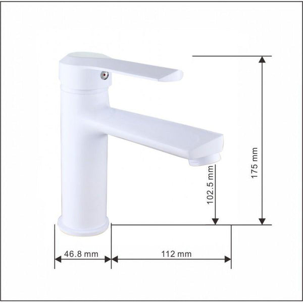 SABRE BASIN TAP WHITE - OkBaths