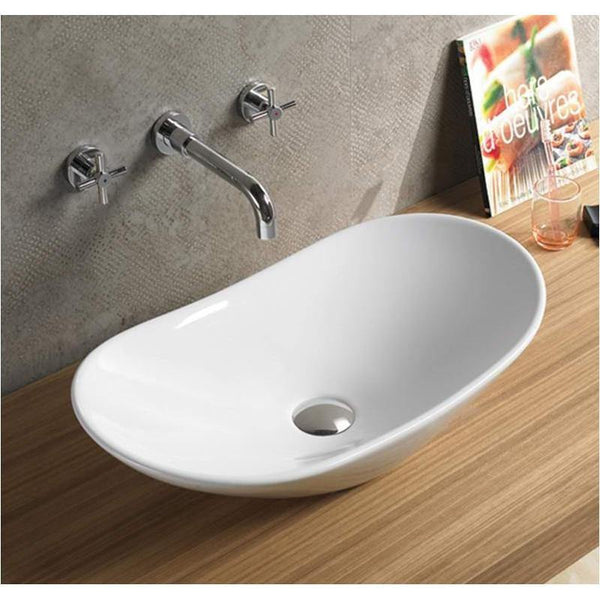 GABI COUNTERTOP BASIN 615x360mm WHITE - OkBaths