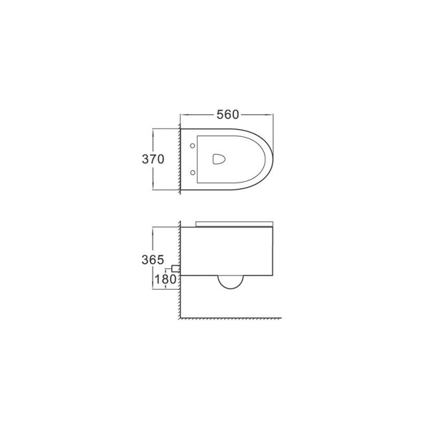 SOFIA WALL HUNG TOILET + SLOWLY CLOSING BOARD