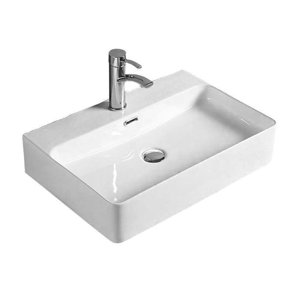 LARA COUNTERTOP BASIN 600x420mm WHITE - OkBaths