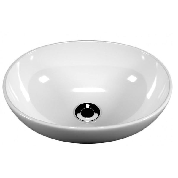 ELZA COUNTERTOP BASIN 400x340mm WHITE - OkBaths