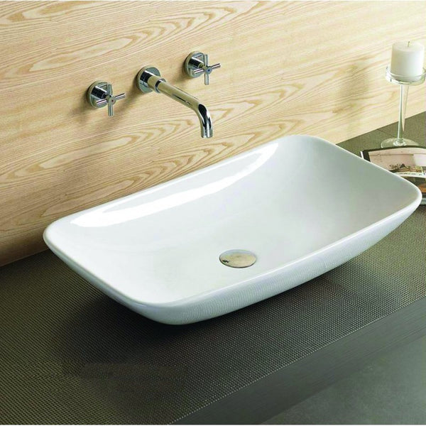 NINA COUNTERTOP BASIN 690x390mm WHITE