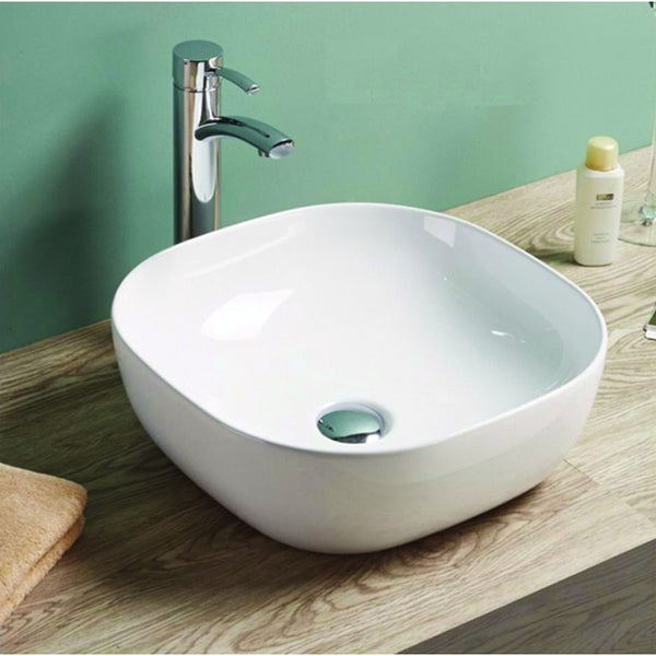 VERA COUNTERTOP BASIN 420x420mm WHITE