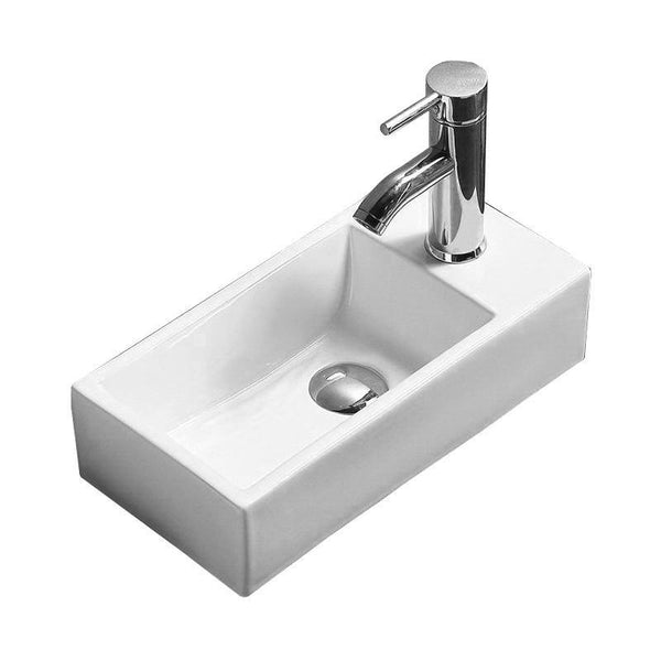 INEZ COUNTERTOP BASIN 400x200mm WHITE - OkBaths