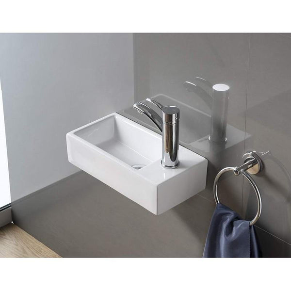 INEZ COUNTERTOP BASIN 400x200mm WHITE - OkBaths