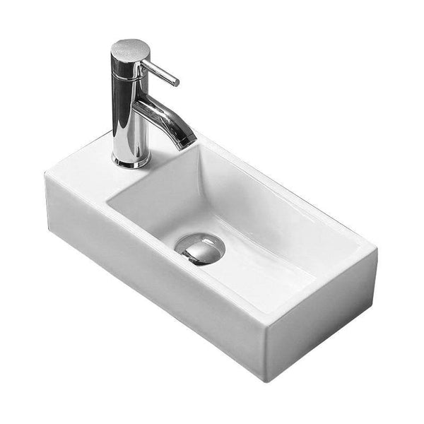 INEZ COUNTERTOP BASIN 400x200mm WHITE - OkBaths