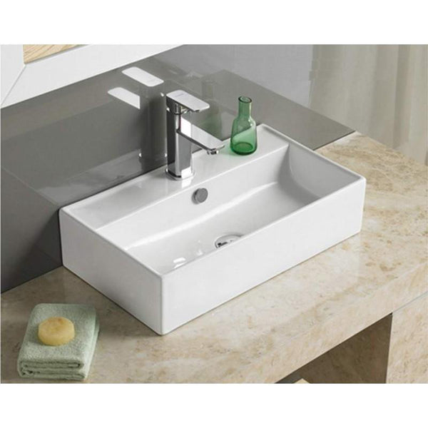 ALISA COUNTERTOP BASIN 660x320mm WHITE - OkBaths