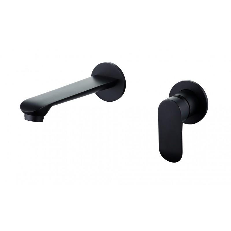 DOX WALL MOUNTED BASIN TAP BLACK - OkBaths