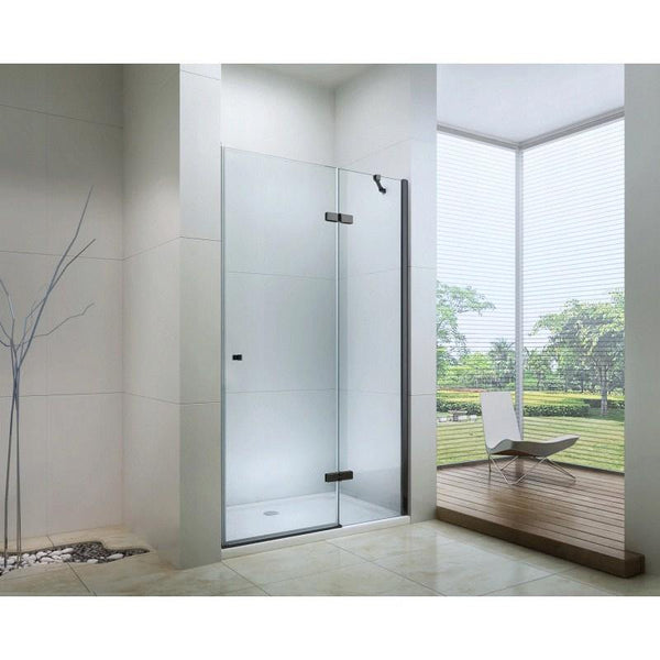 ROMA SHOWER ENCLOSURE WITH HINGED DOOR TRANSPARENT,6mm GLASS THICKNESS - OkBaths