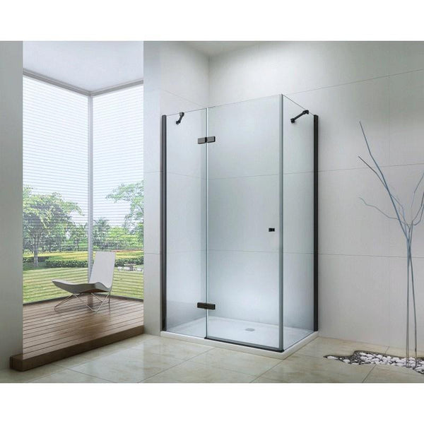 ROMA SHOWER ENCLOSURE WITH HINGED DOOR TRANSPARENT,6mm GLASS THICKNESS - OkBaths