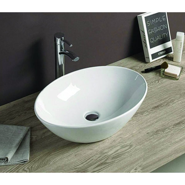 MEXEN MARINA COUNTERTOP BASIN 560x380mm WHITE