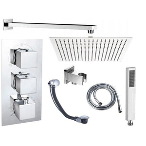 CUBE SHOWER-BATH SET THERMOSTATIC 7IN1 - OkBaths