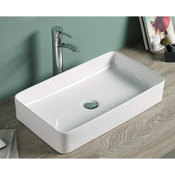 NADIA COUNTERTOP BASIN 360x230mm WHITE