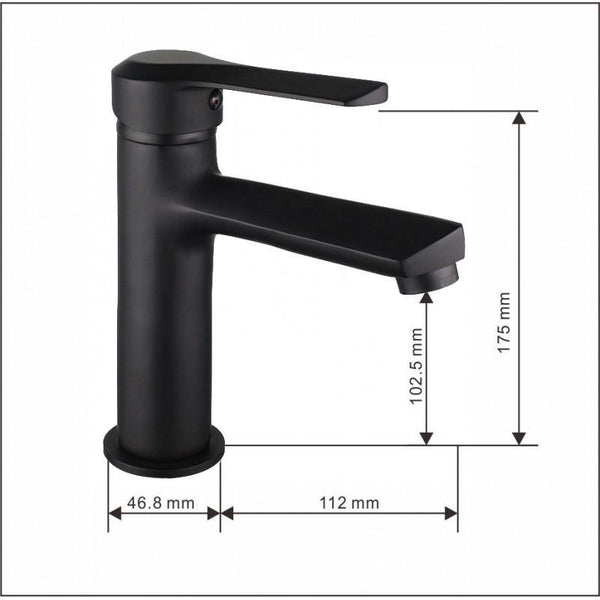 SABRE BASIN TAP BLACK - OkBaths