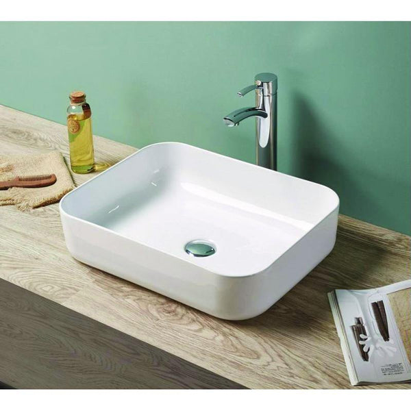 CARLA COUNTERTOP BASIN 500x390mm WHITE - OkBaths