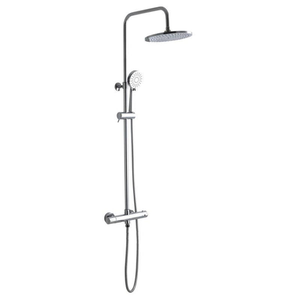 AXEL SHOWER SET WITH ROUND RAIN SHOWER-230mm THERMOSTATIC - OkBaths