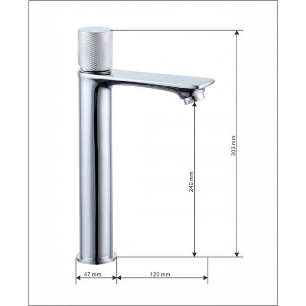 ROYO ONE BASIN TAP CHROME TALL - OkBaths