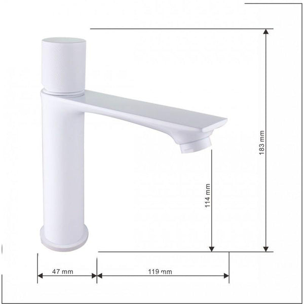 ROYO ONE BASIN TAP WHITE - OkBaths