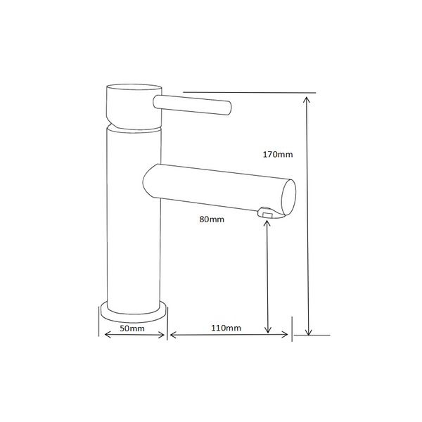 ELBA BASIN TAP WHITE - OkBaths
