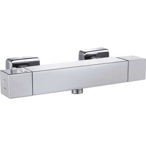 CUBE SHOWER-BATH TAP CHROME THERMOSTATIC +1 MORE COLOUR - OkBaths