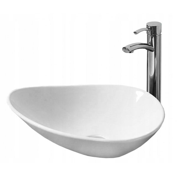 MEXEN LORENA COUNTERTOP BASIN 530x410mm WHITE