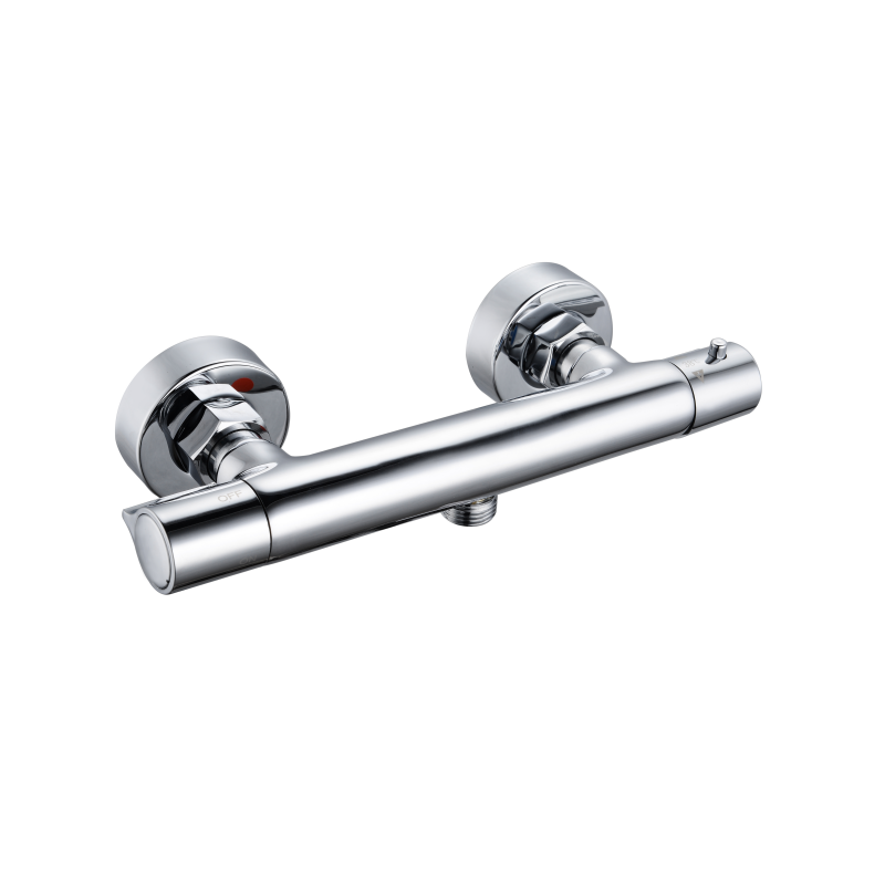 SLIM SHOWER-BATH TAP CHROME THERMOSTATIC +1 MORE COLOUR - OkBaths