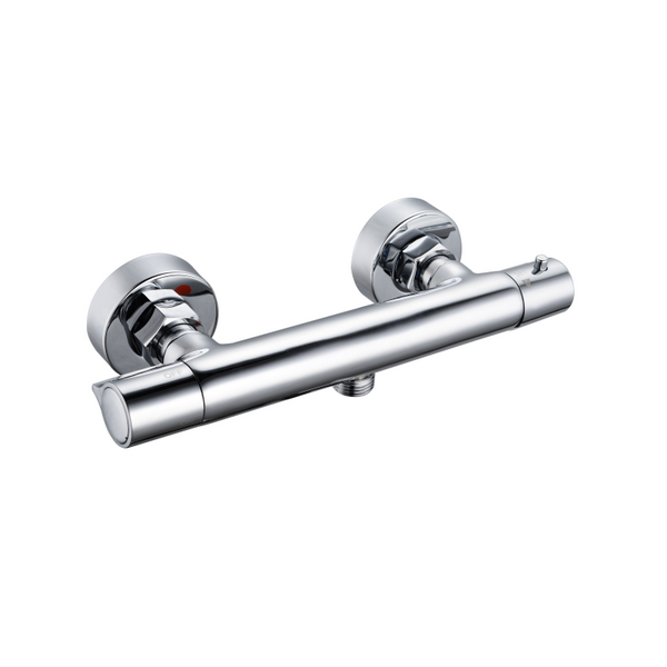 SLIM SHOWER-BATH TAP CHROME THERMOSTATIC +1 MORE COLOUR - OkBaths