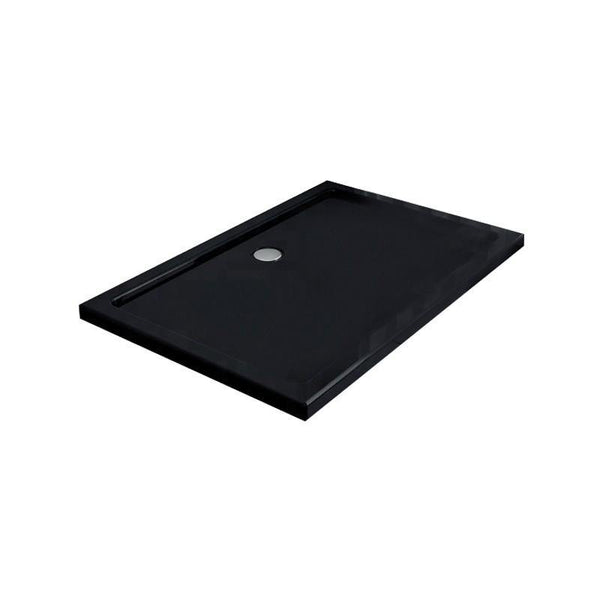 SHOWER TRAY SLIM RECTANGULAR 1000x800mm BLACK - OkBaths