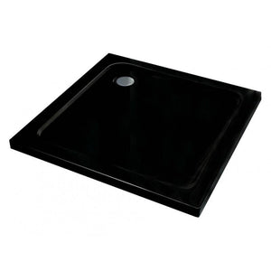 SHOWER TRAY SLIM SQUARE 900x900mm BLACK - OkBaths