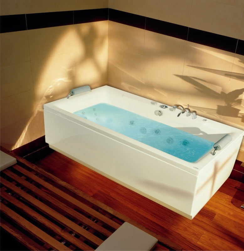 CLASSIC ITAKA RECTANGULAR  BATHTUB WITH 1 SOFT MASSAGE SYSTEM WHITE