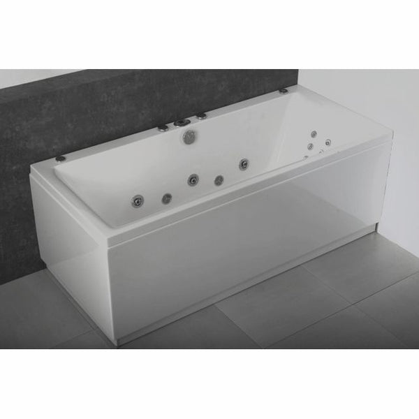 CLASSIC ITAKA RECTANGULAR  BATHTUB WITH 1 SOFT MASSAGE SYSTEM WHITE