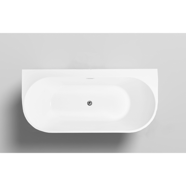 MEXEN OVAL FREESTANDING BACK-TO-WALL BATH 1500x750mm