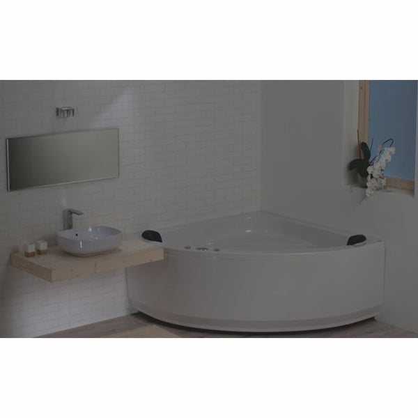 VIVERA HAWAII CORNER BATHTUB WITH 1 SOFT MASSAGE SYSTEM WHITE