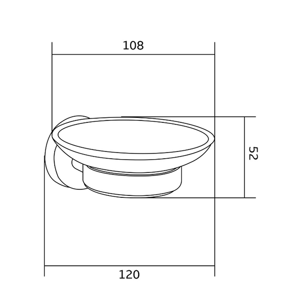 MEXEN REMO SOAP POT IN CHROME AND BLACK COLOUR