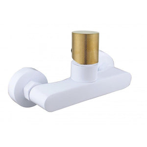 ROYO ONE SHOWER-BATH TAP WHITE-GOLD + 8 MORE COLOURS - OkBaths