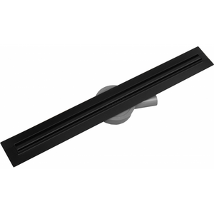 LINEAR FLOOR DRAIN SLIM WITH ROTATING SIPHON BLACK - OkBaths