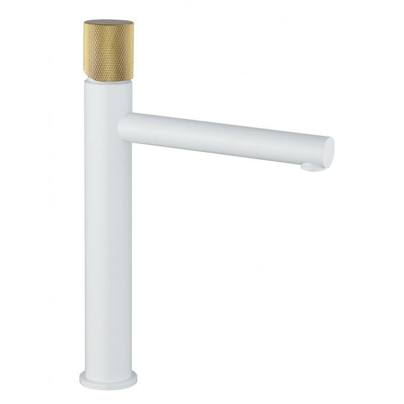 ELBA ONE BASIN TAP WHITE-GOLD TALL + 4 MORE COLOURS - OkBaths