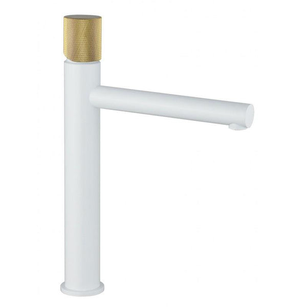 ELBA ONE BASIN TAP WHITE-GOLD TALL + 4 MORE COLOURS - OkBaths