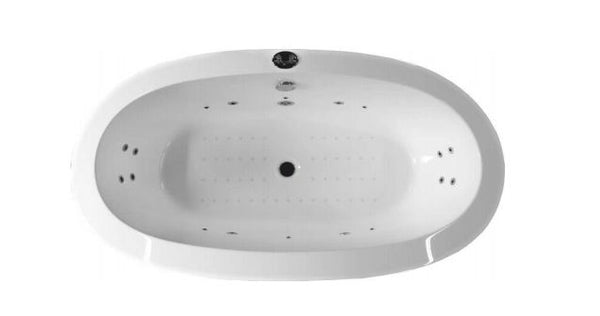 PARIS FREESTANDING BATHTUB WITH 1 SOFT MASSAGE SYSTEM WHITE