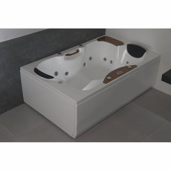 CLASSIC LANZAROTE RECTANGULAR BATHTUB WITH 1 SOFT MASSAGE SYSTEM WHITE