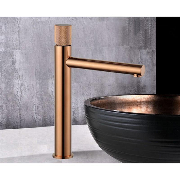 ELBA ONE BASIN TAP TALL ROSE GOLD +5 MORE COLOURS - OkBaths