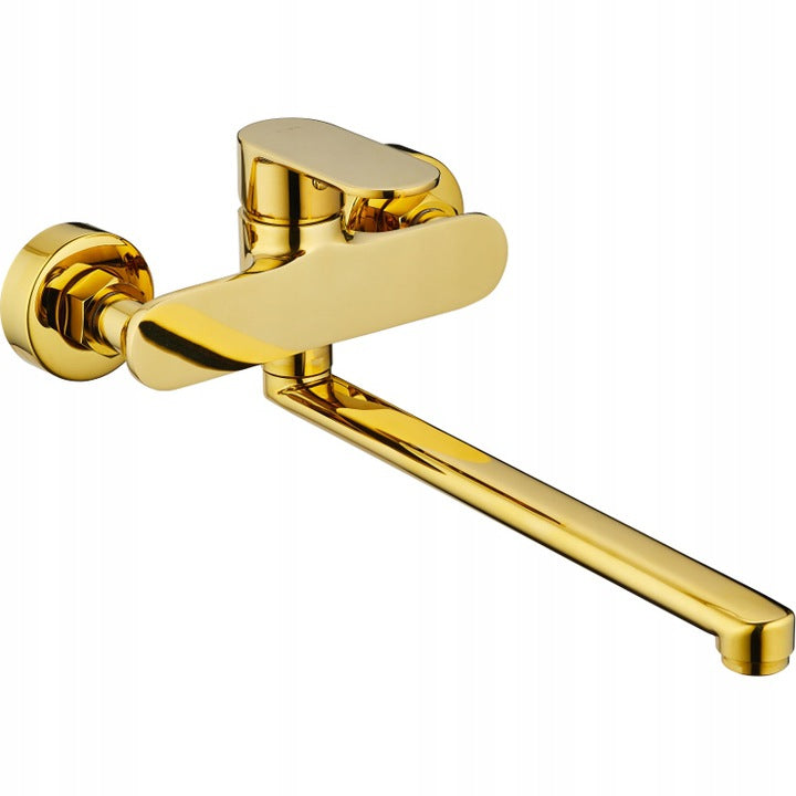 MEXEN MILO BATH TAP WITH LONG GOLD SPOUT